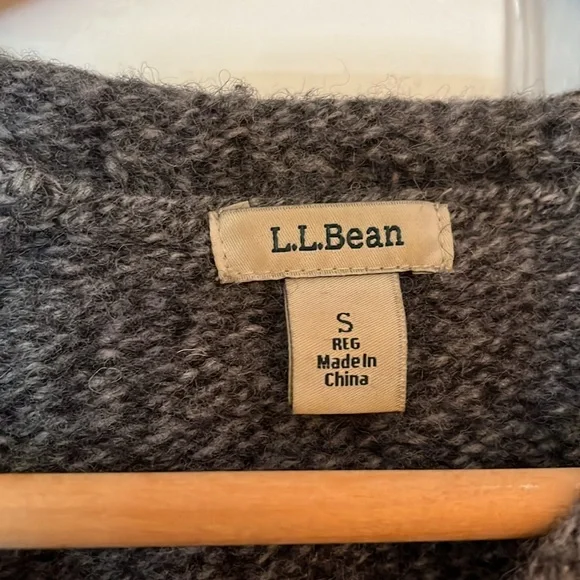 Lambswool dark gray sweater from L.L. Bean - Picture 2 of 4